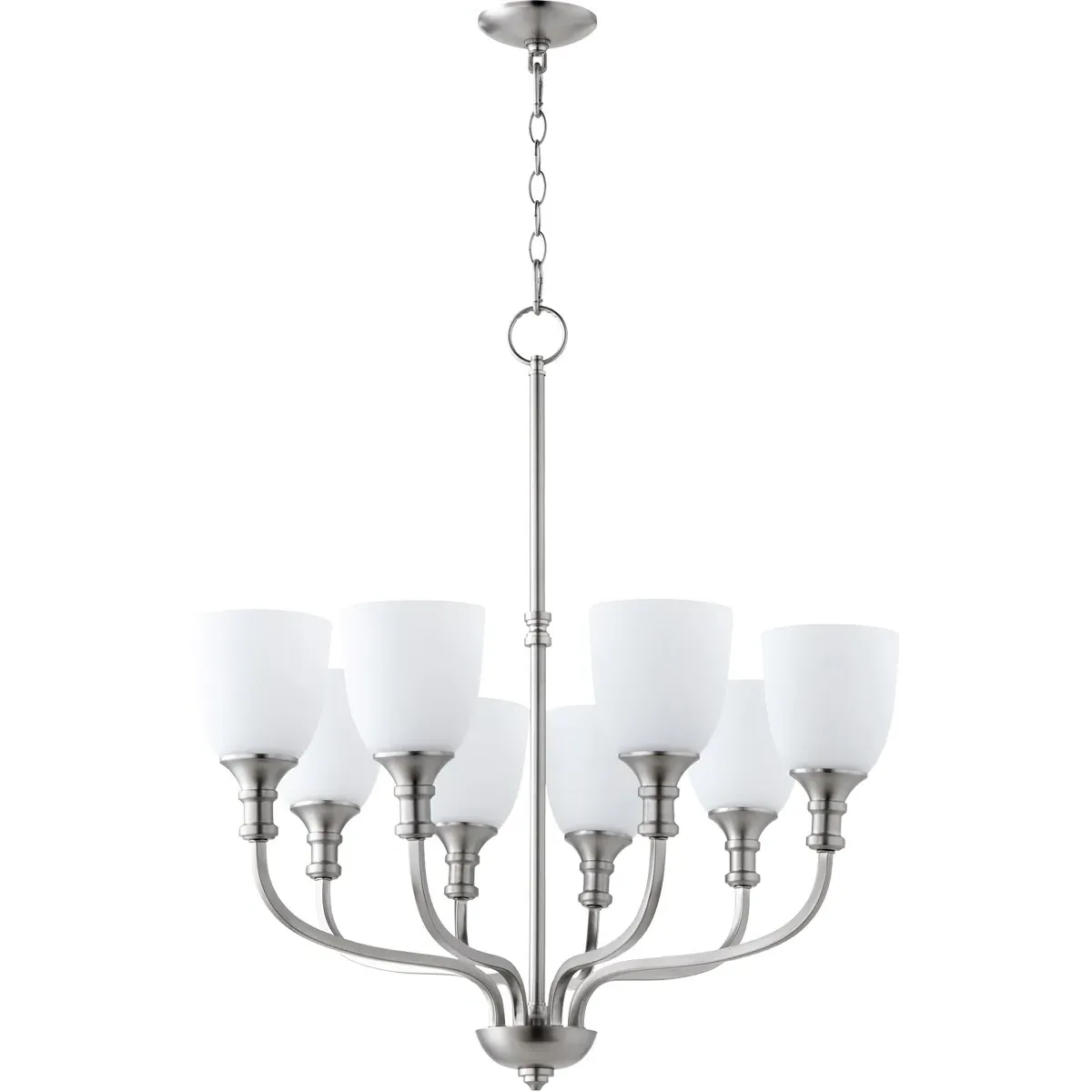 Quorum Richmond 8 Light Chandelier - Satin Nickel product