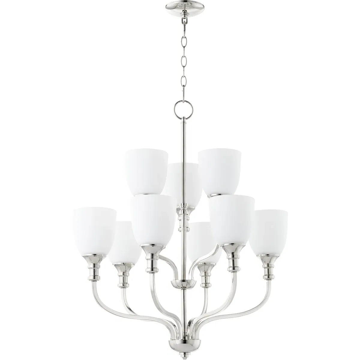Quorum Richmond 9-Light Chandelier - Polished Nickel product