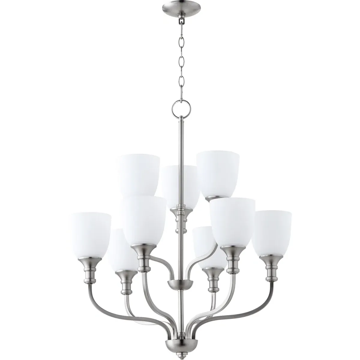 Quorum Richmond 9-Light Chandelier - Satin Nickel product