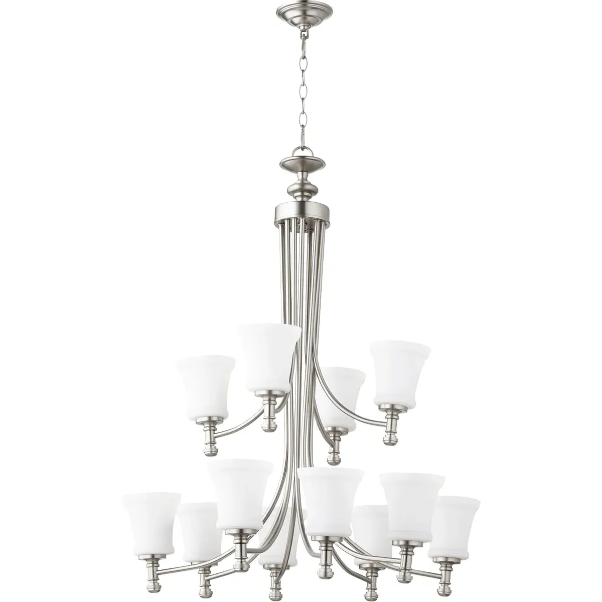 Quorum Rossington 12-Light Chandelier - Satin Nickel product