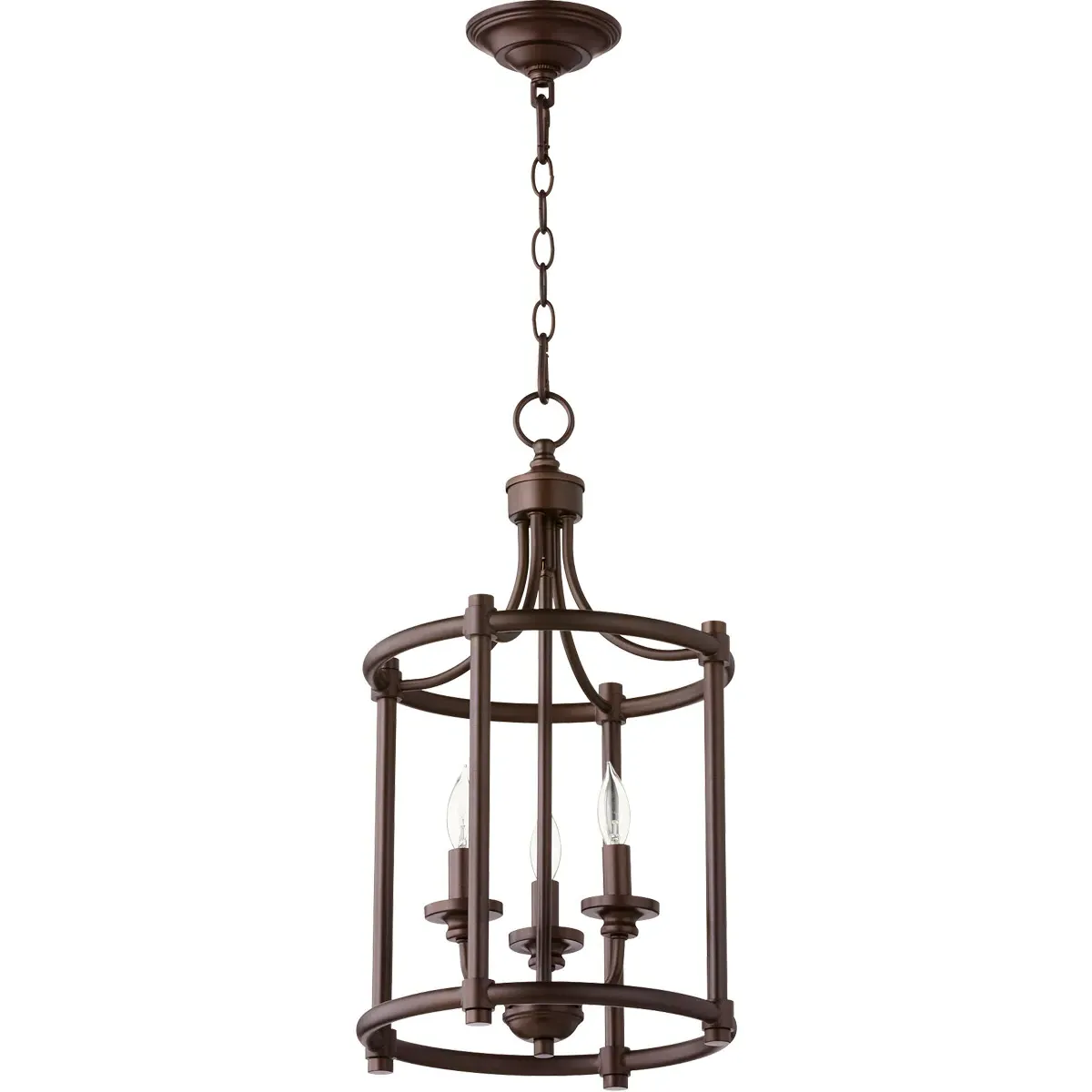 Quorum Rossington 3-Light Mini Chandelier - Oiled Bronze product