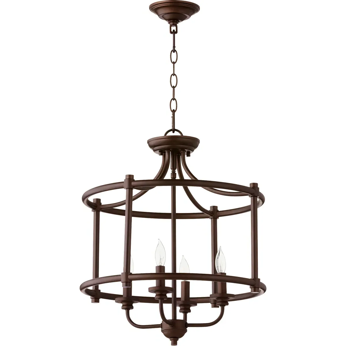 Quorum Rossington 4-Light Dual Mount Ceiling Light - Oiled Bronze product