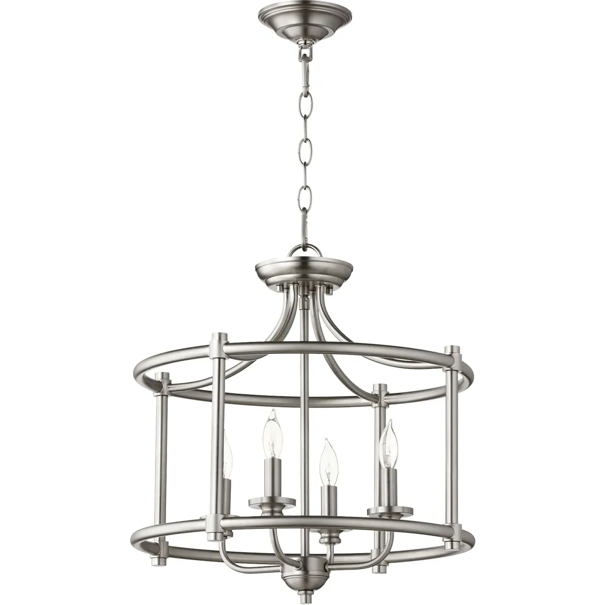 Quorum Rossington 4-Light Dual Mount Ceiling Light - Satin Nickel product