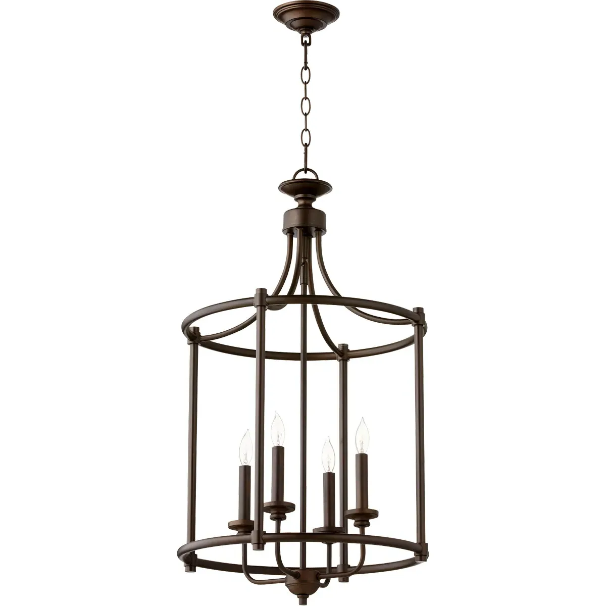 Quorum Rossington 4-Light Mini Chandelier - Oiled Bronze product
