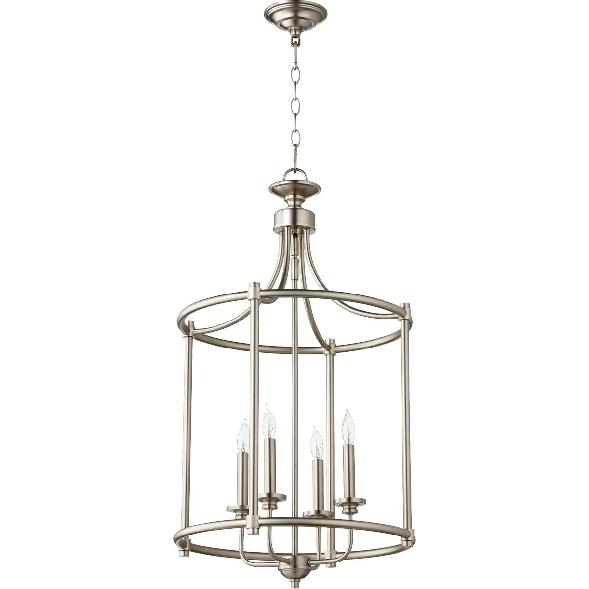 Quorum Rossington 4-Light Mini Chandelier - Satin Nickel product