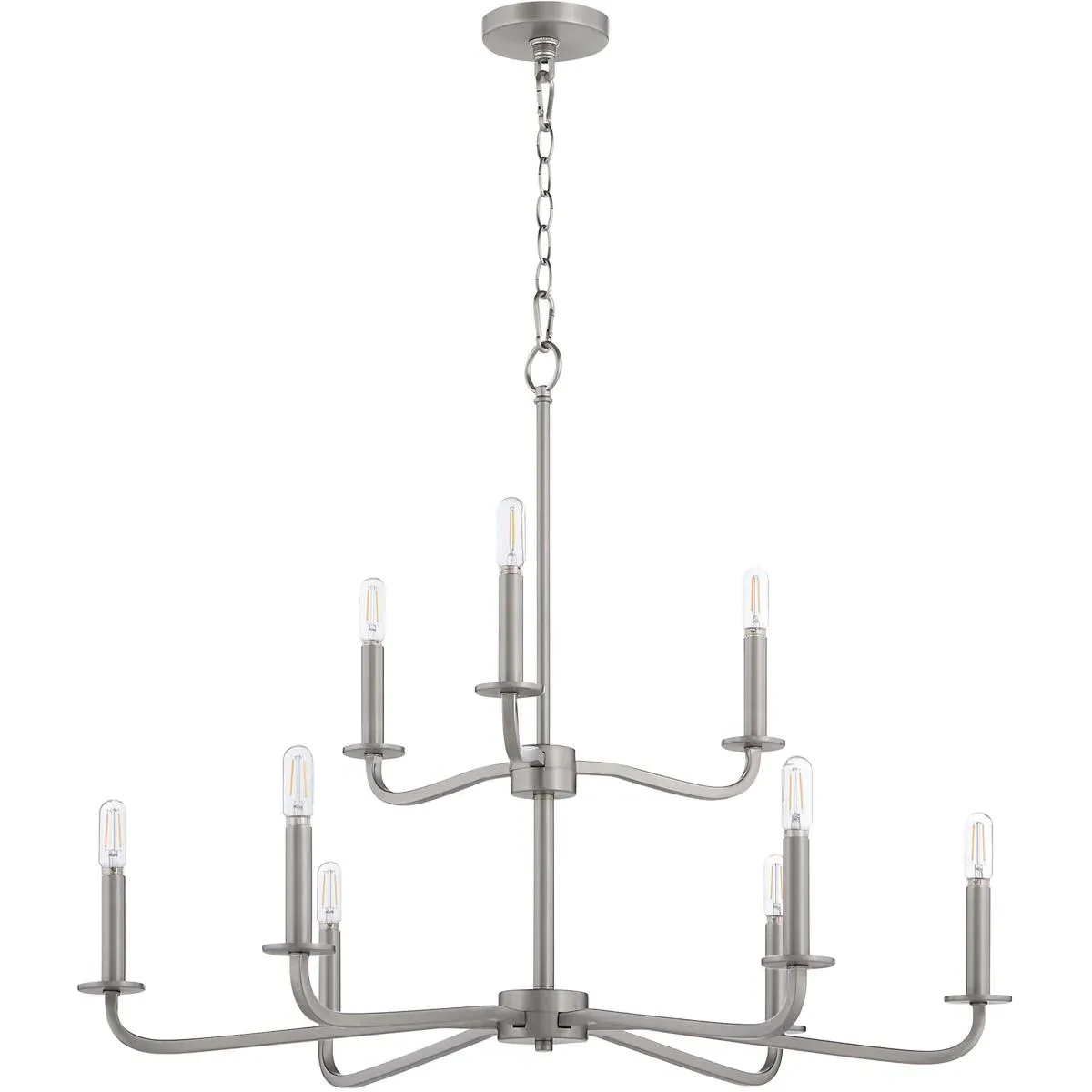 Quorum Rutherford 9-Light Chandelier - Satin Nickel product