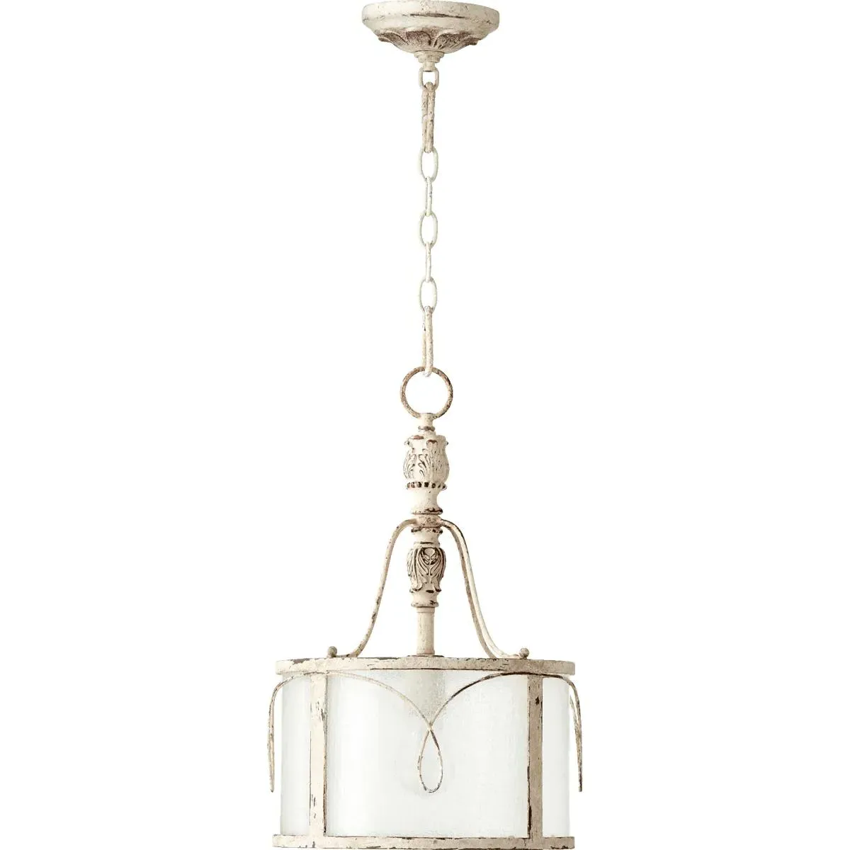 Quorum Salento 1-Light Pendant - Persian White, Clear Seeded product