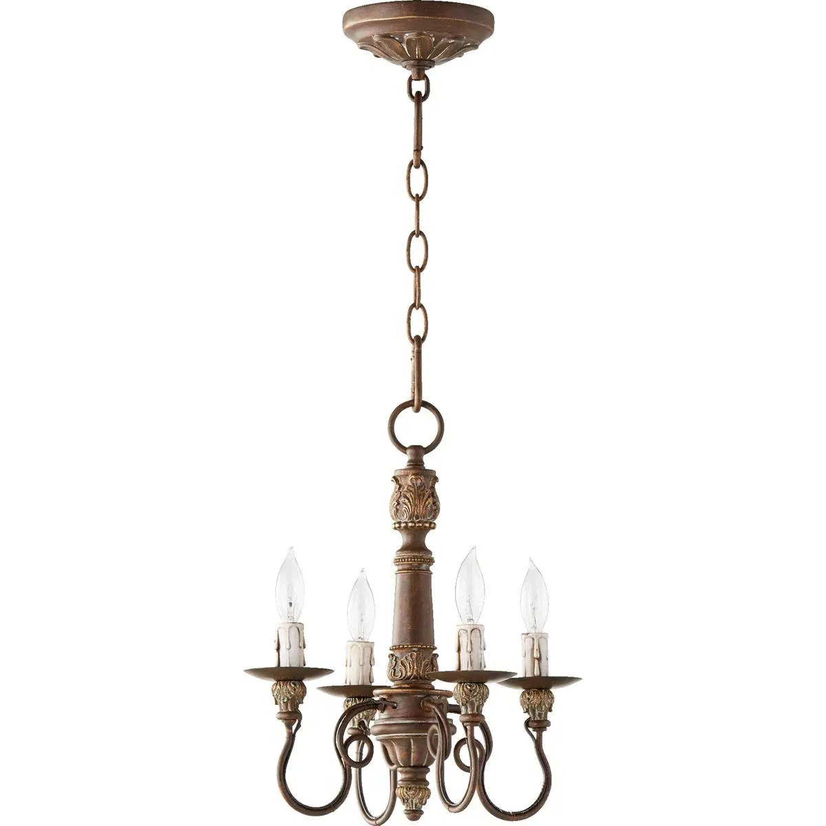 Quorum Salento 4-Light Mini Chandelier - Vintage Copper product