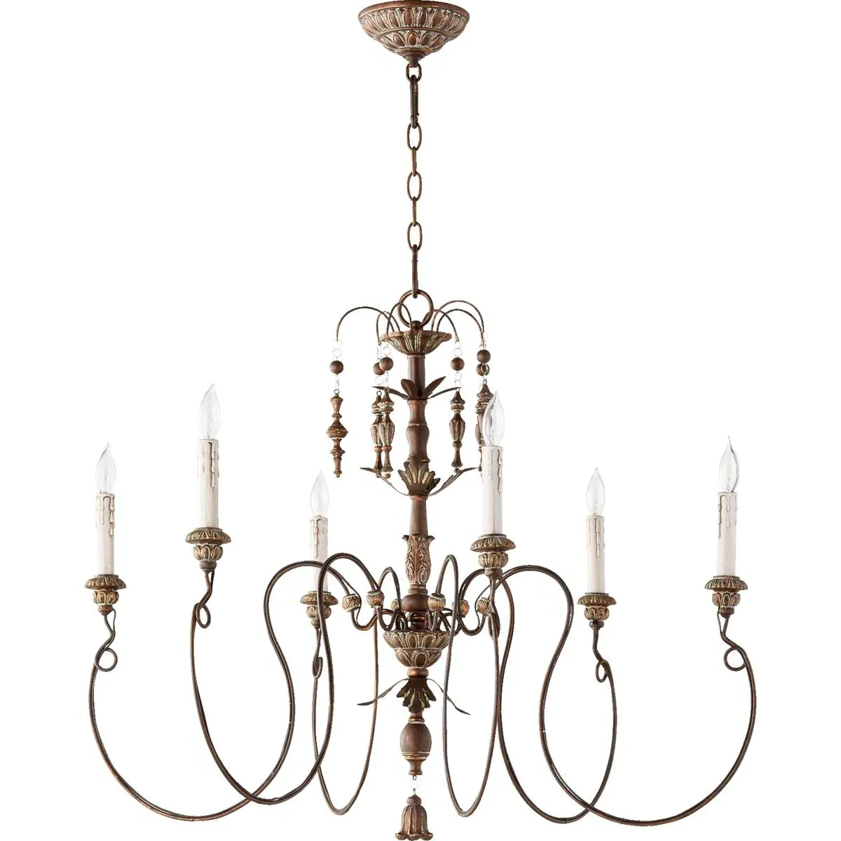 Quorum Salento 6-Light 32 inch Chandelier - Vintage Copper product