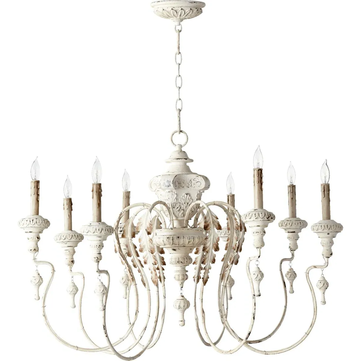 Quorum Salento 8-Light 38 inch Chandelier - Persian White product