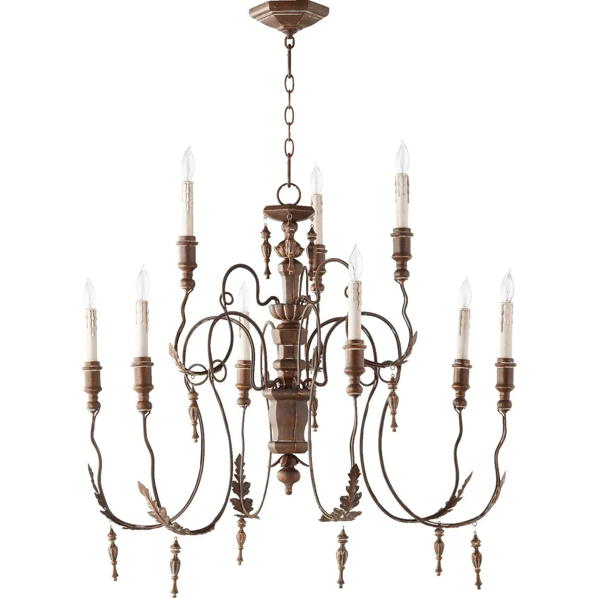 Quorum Salento 9-Light Chandelier - Vintage Copper product