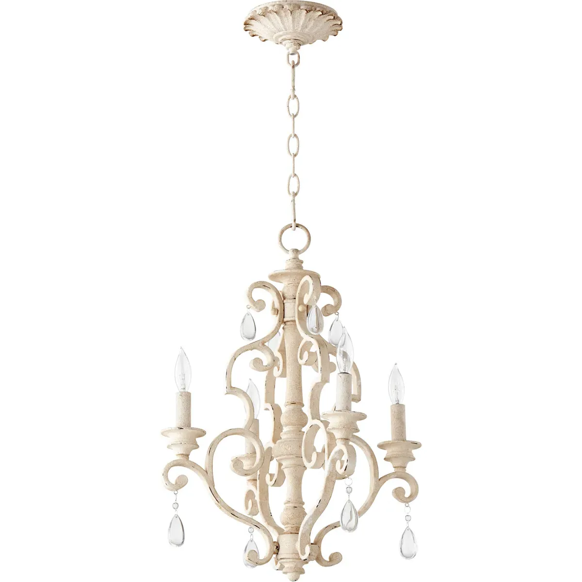 Quorum San Miguel 4-Light Mini Chandelier - Persian White product