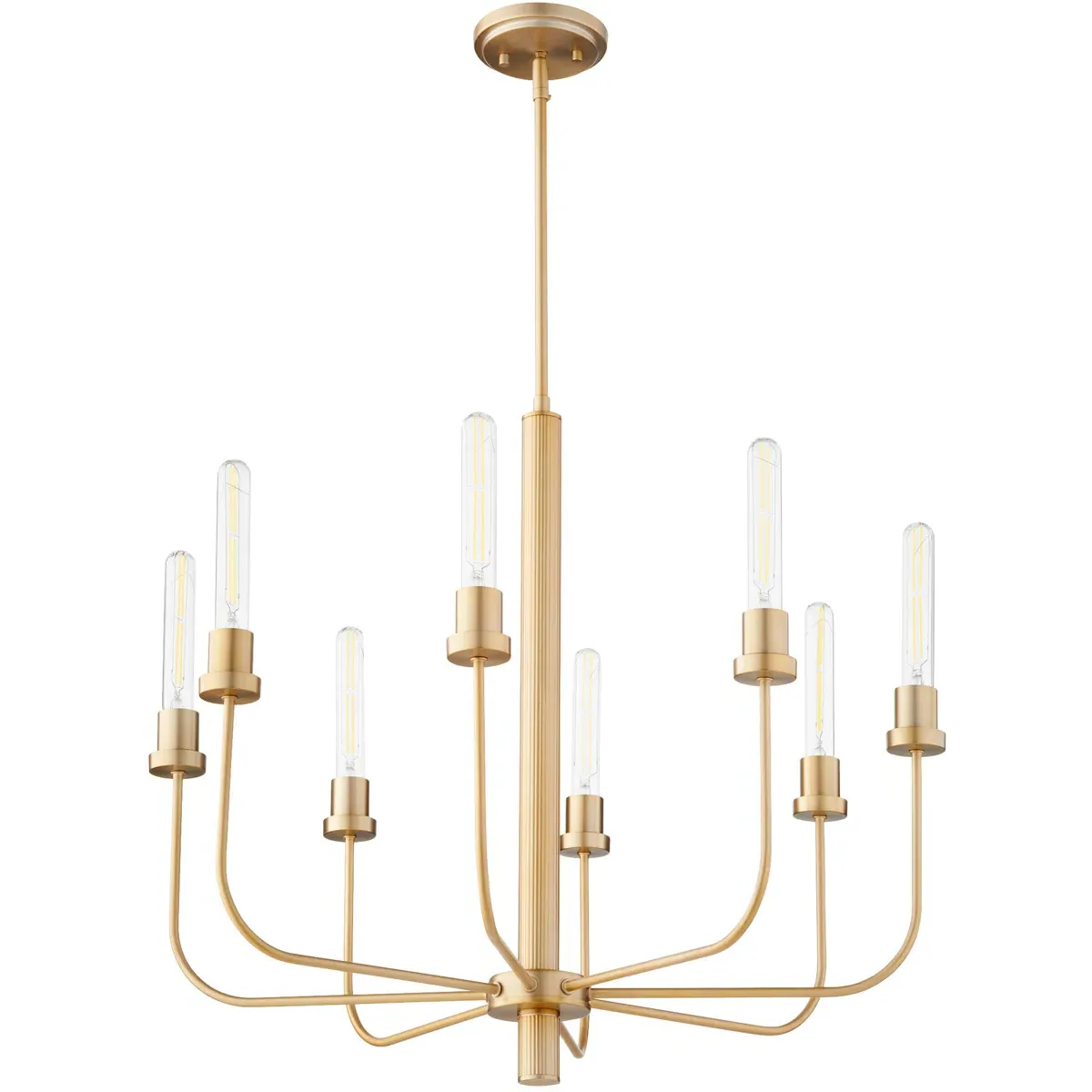 Quorum Sheridan 8-Light Chandelier - Aged Brass product