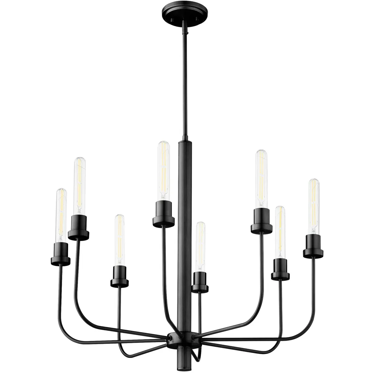 Quorum Sheridan 8-Light Chandelier - Matte Black product
