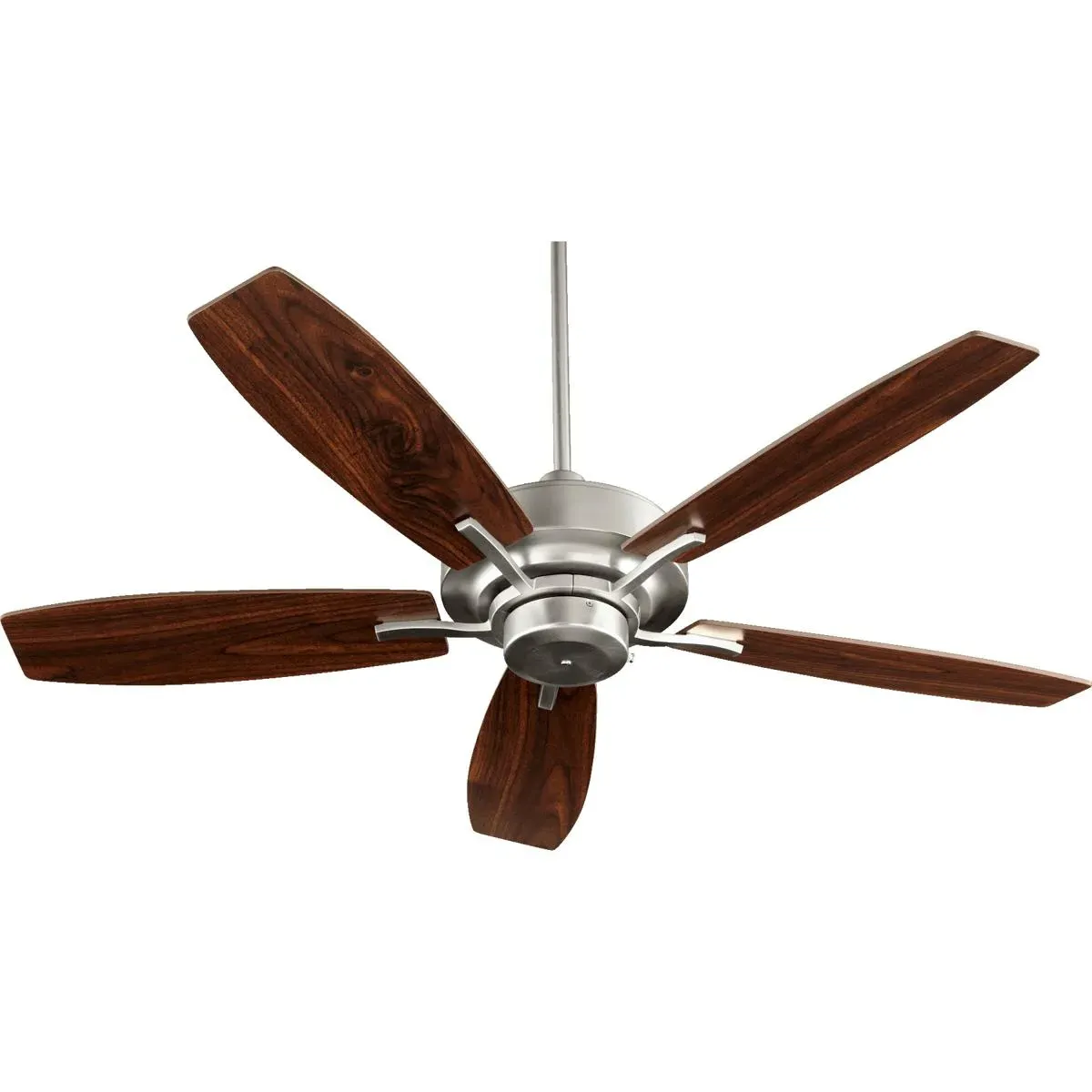 Quorum Soho 52-Inch Ceiling Fan - Satin Nickel, Walnut product