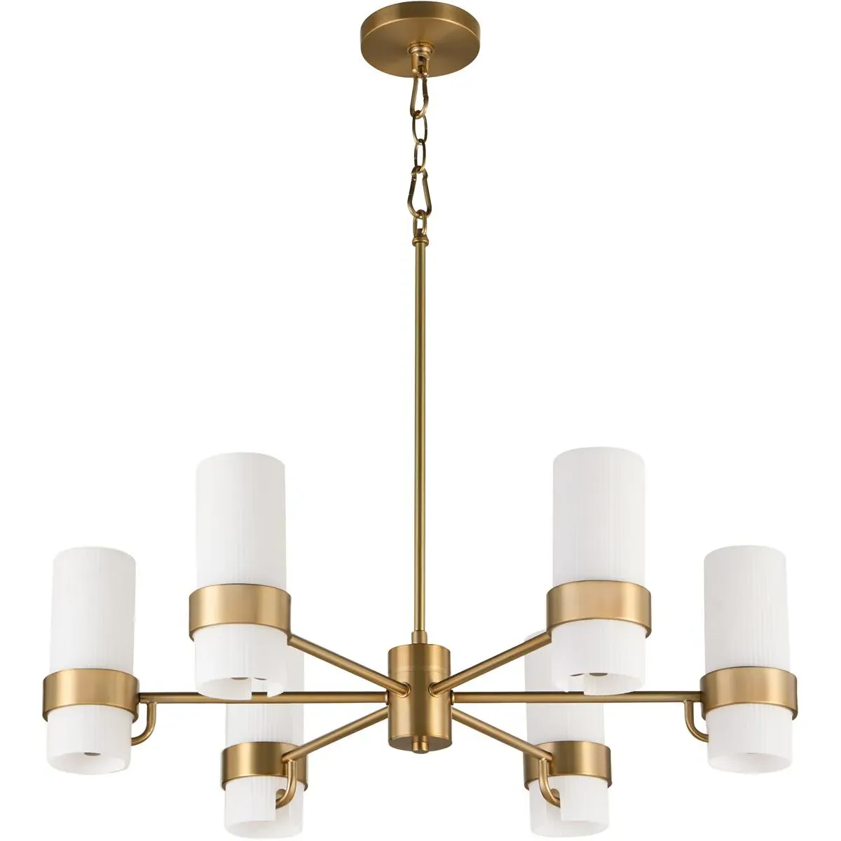 Quorum Sojourn 6-Light 28" Chandelier - Brushed Brass product