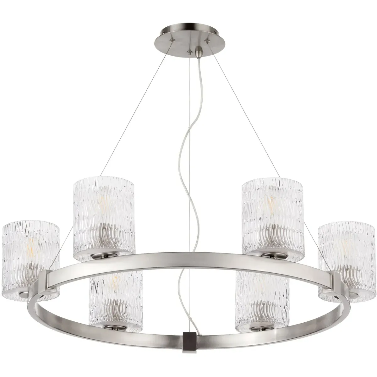 Quorum Stadium 6-Light Chandelier - Satin Nickel product