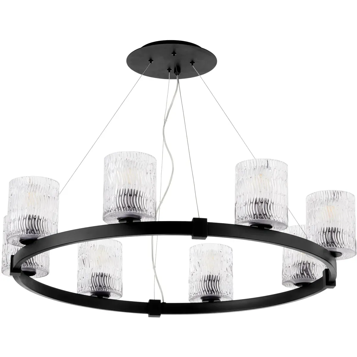 Quorum Stadium 8-Light 35 inch Chandelier - Noir product