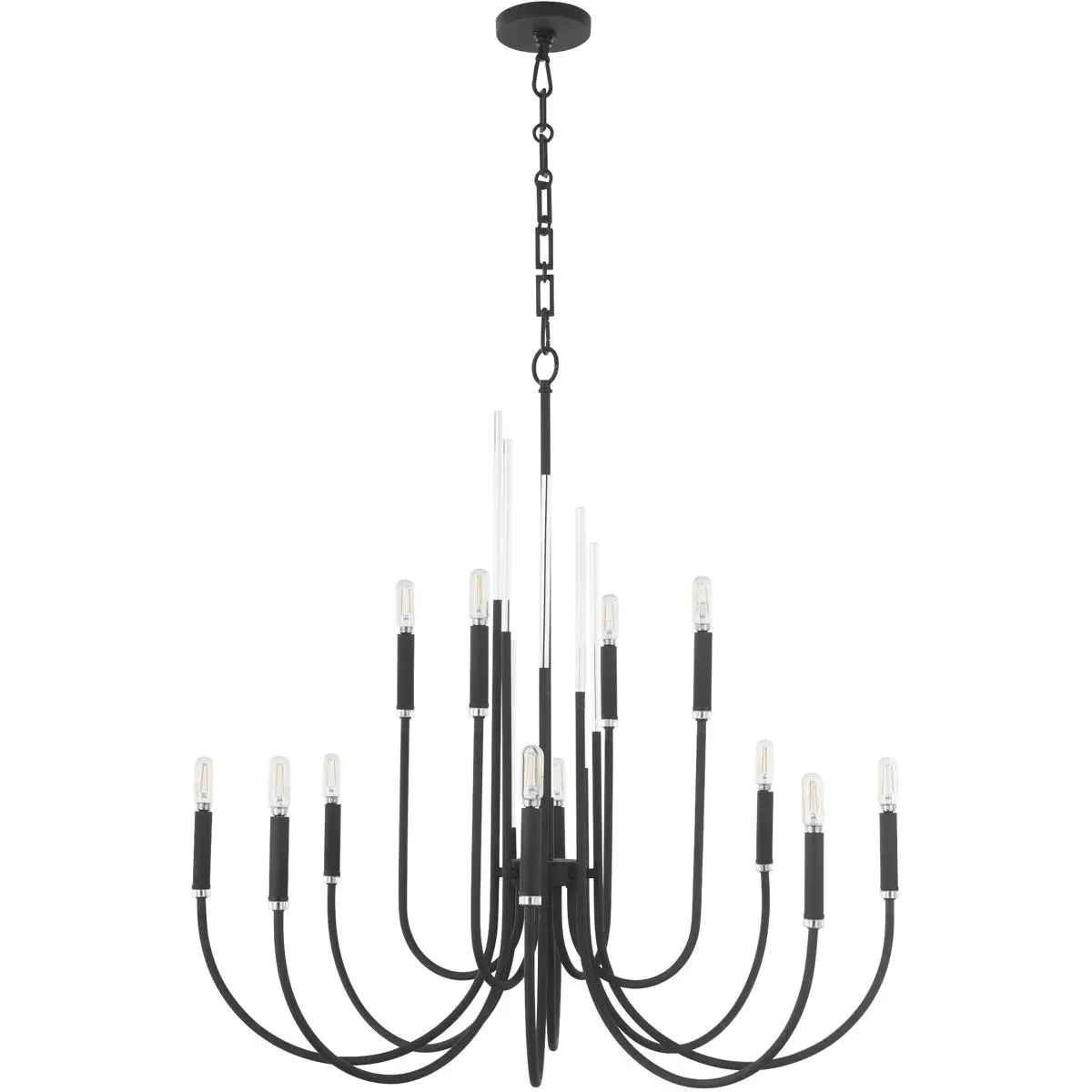 Quorum Summit 12-Light Chandelier - Textured Black, Steel product