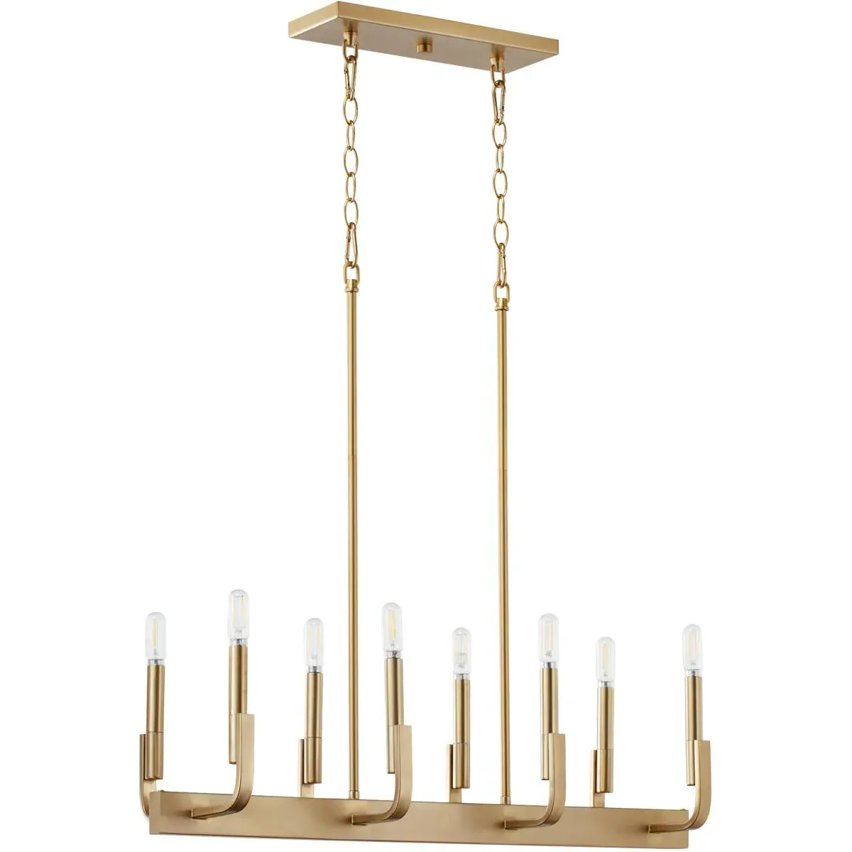 Quorum Tempo 8-Light Island Light - Aged Brass product