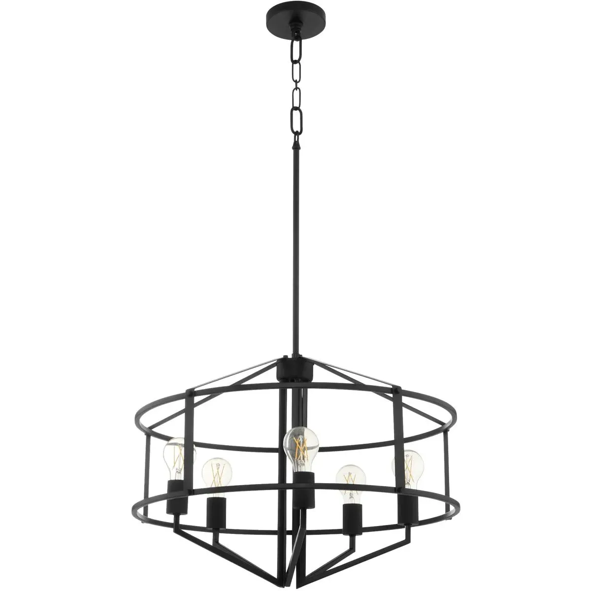 Quorum Tobin 5-Light 24 inch Pendant Ceiling Light - Matte Black product