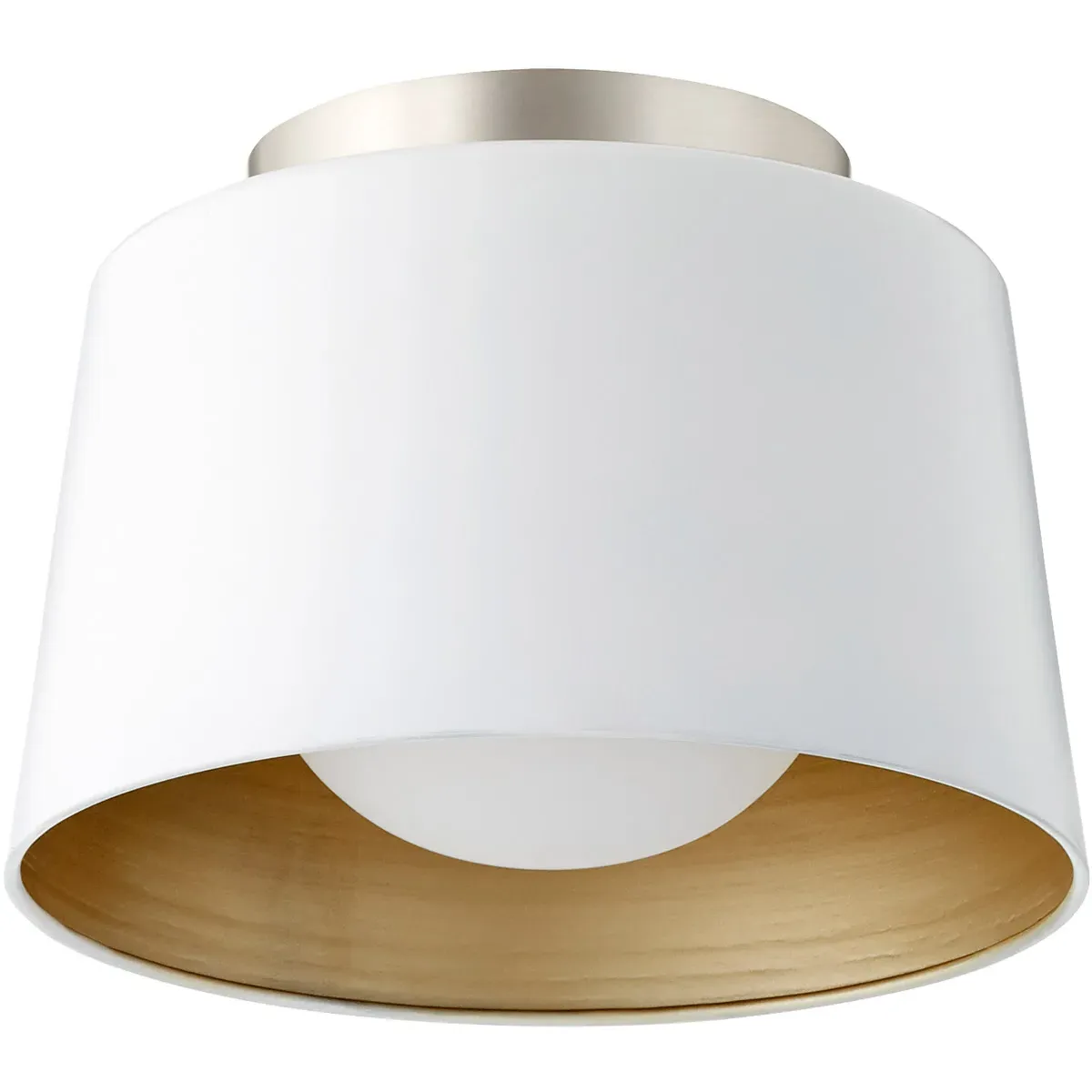 Quorum Trapeze 1-Light Flush Mount Ceiling Light - Studio White product