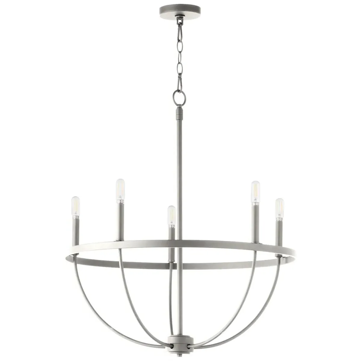 Quorum Tribute 5-Light 28 inch Chandelier - Satin Nickel product