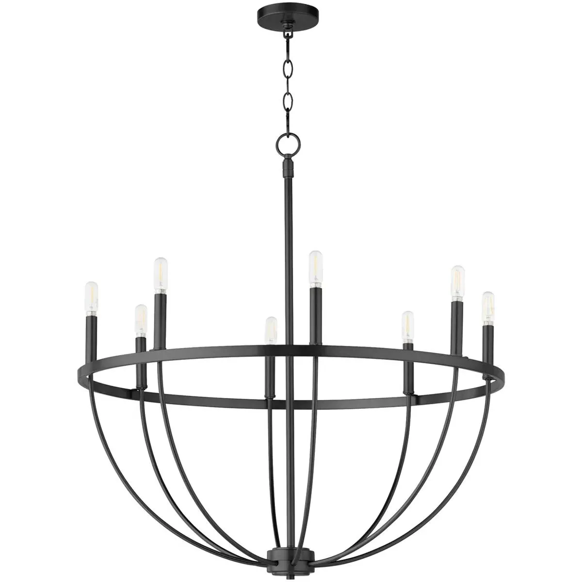 Quorum Tribute 8-Light Chandelier - Matte Black product