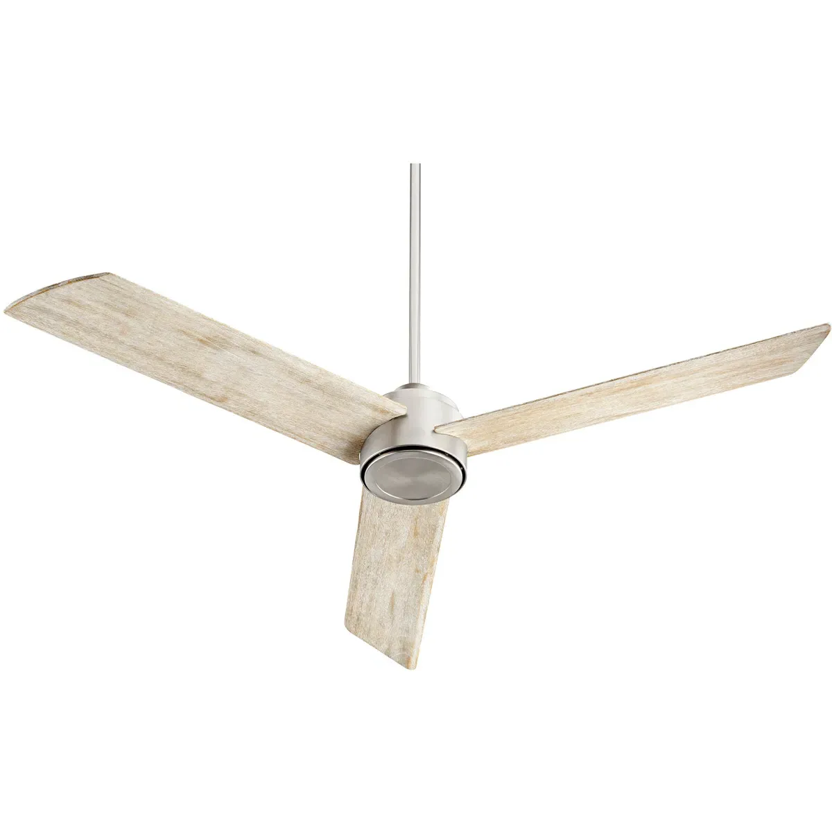 Quorum Trio 60-Inch Ceiling Fan - Satin Nickel, Weathered Oak product