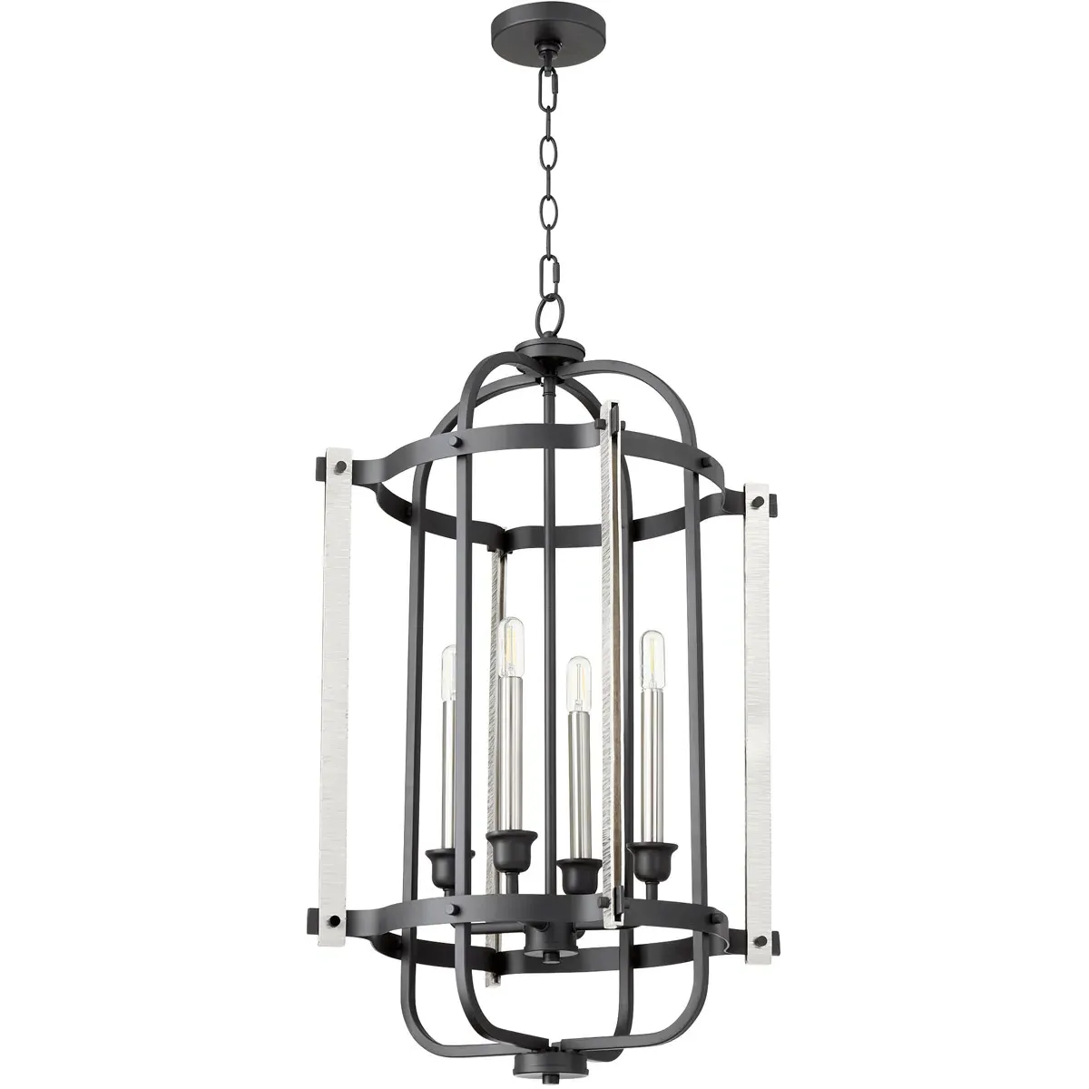 Quorum Two Tone 4-Light Mini Chandelier - Noir product