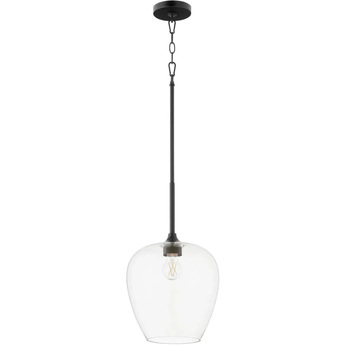 Quorum Veno 1-Light Pendant Ceiling Light - Matte Black product