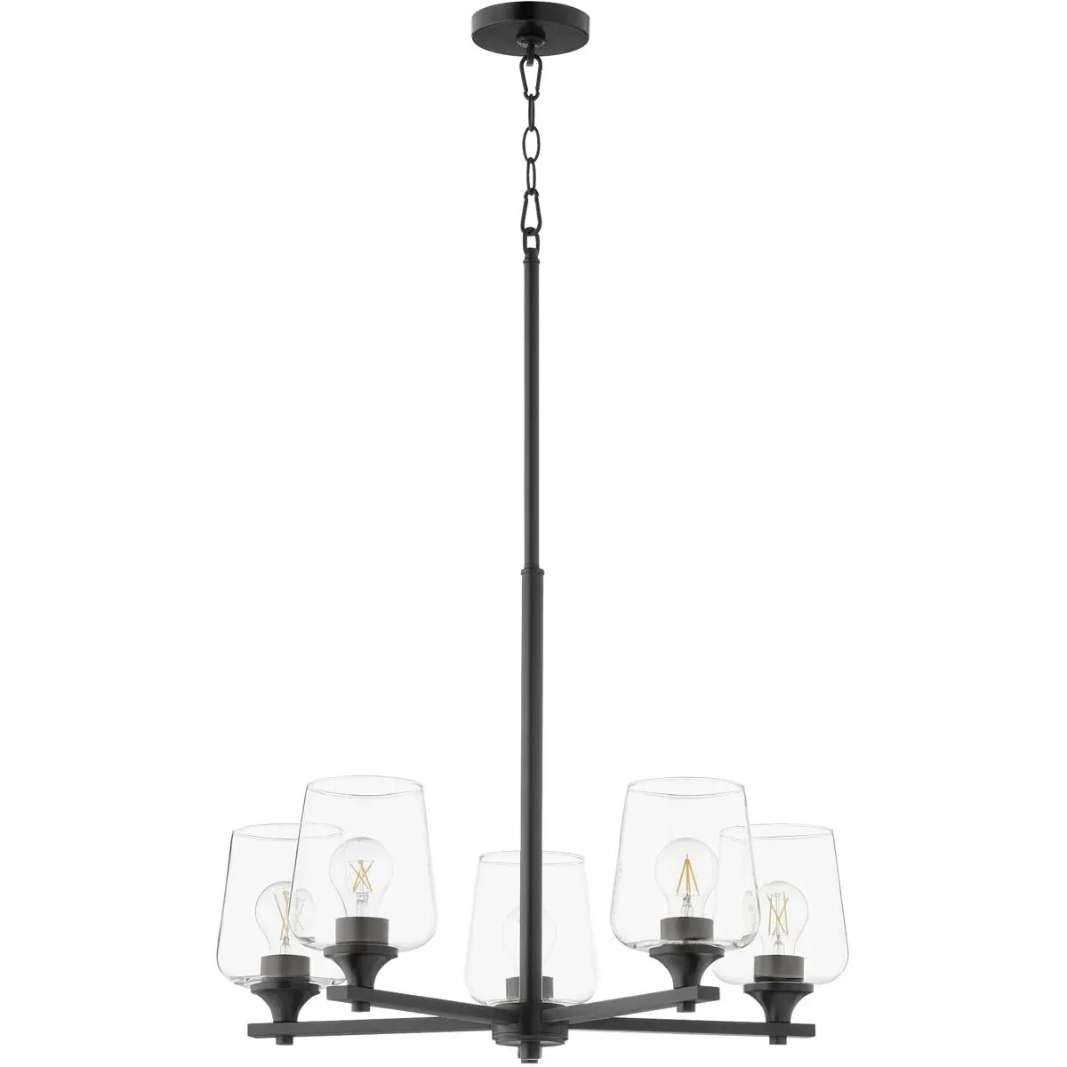 Quorum Veno 5-Light Chandelier - Matte Black product
