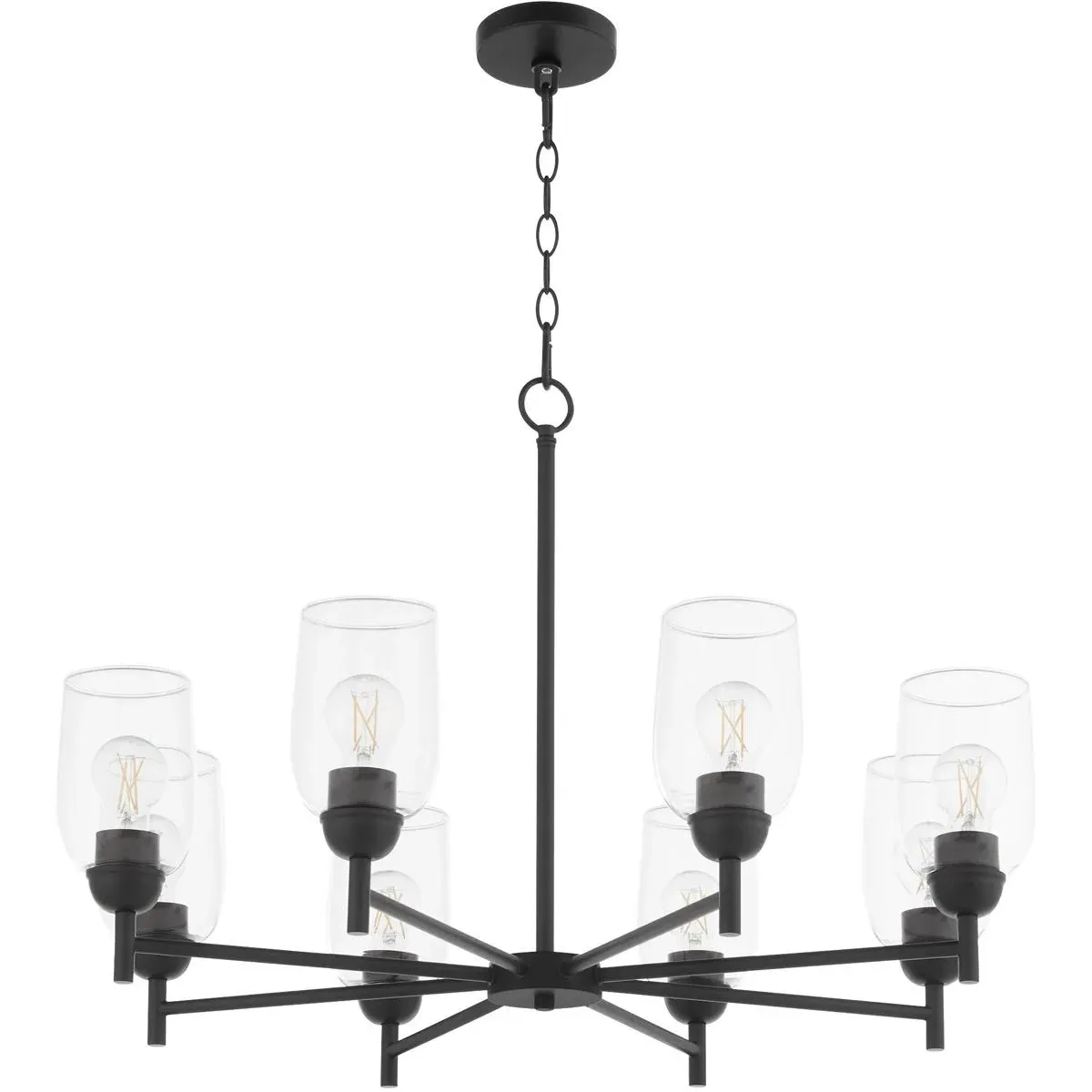 Quorum Wallinger 8-Light Chandelier - Matte Black product