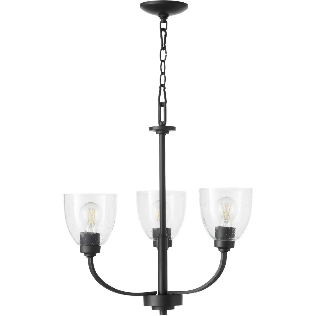 Reyes 3-Light 22 Inch Chandelier - Textured Black product