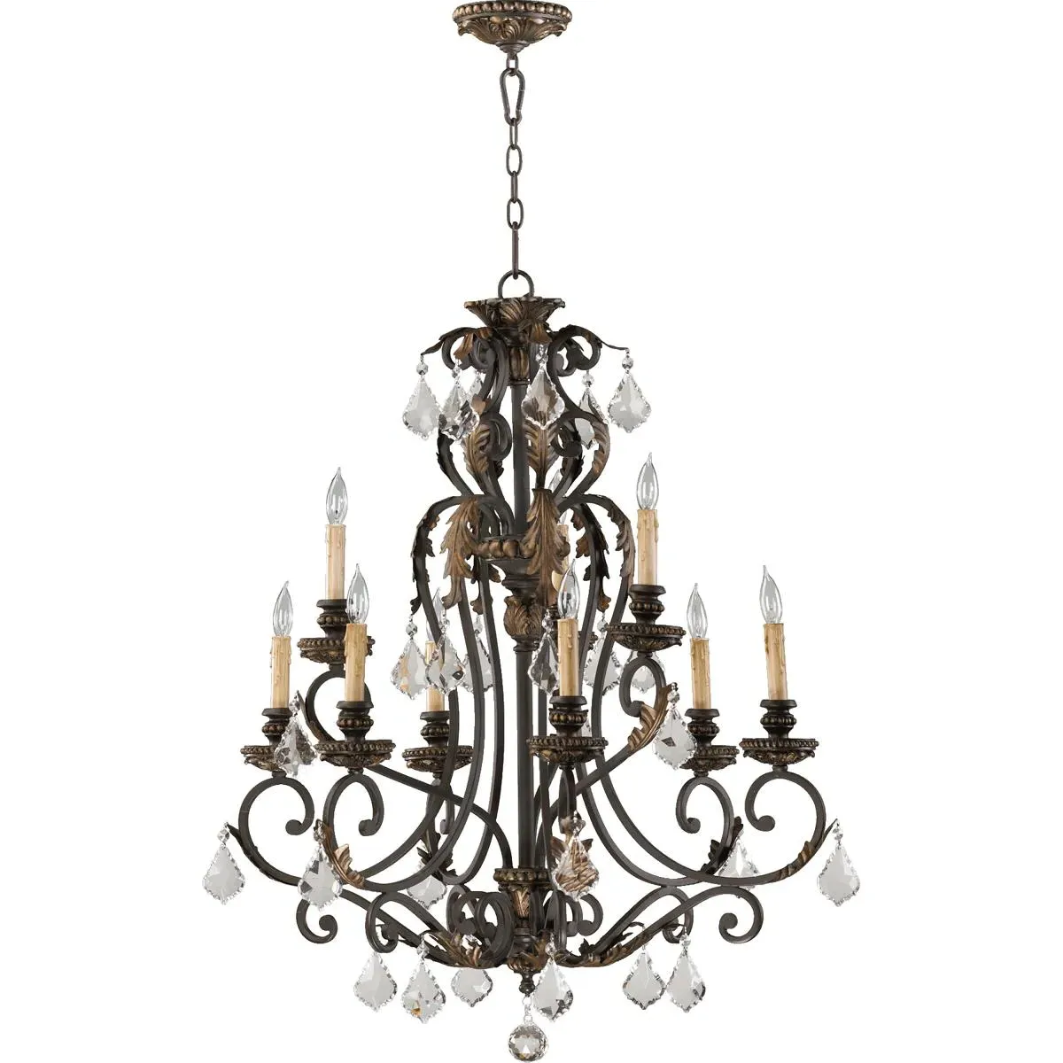 Rio Salado 9-Light Chandelier - Toasted Sienna with Mystic Silver product