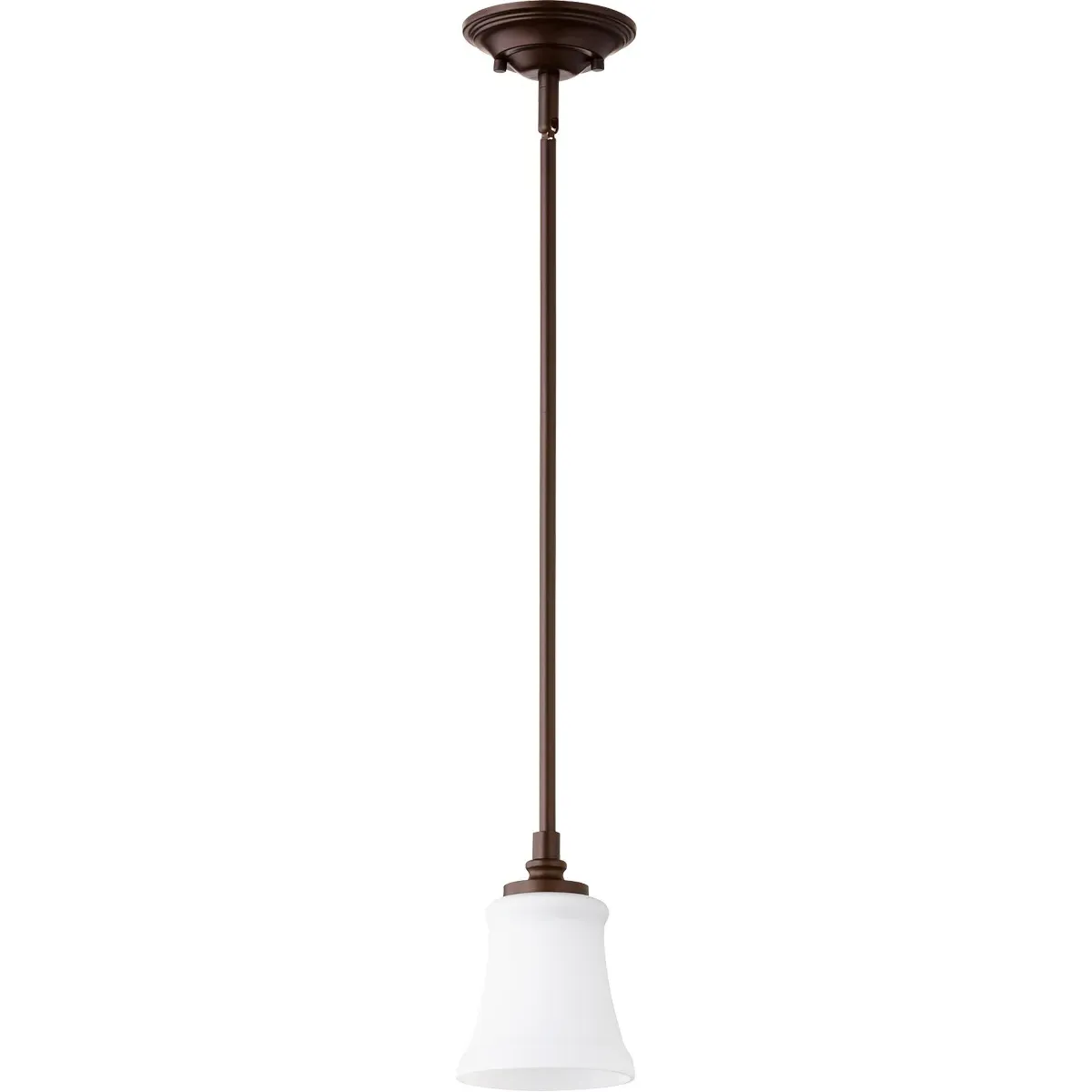 Rossington 1-Light Mini Pendant - Oiled Bronze, Satin Opal product