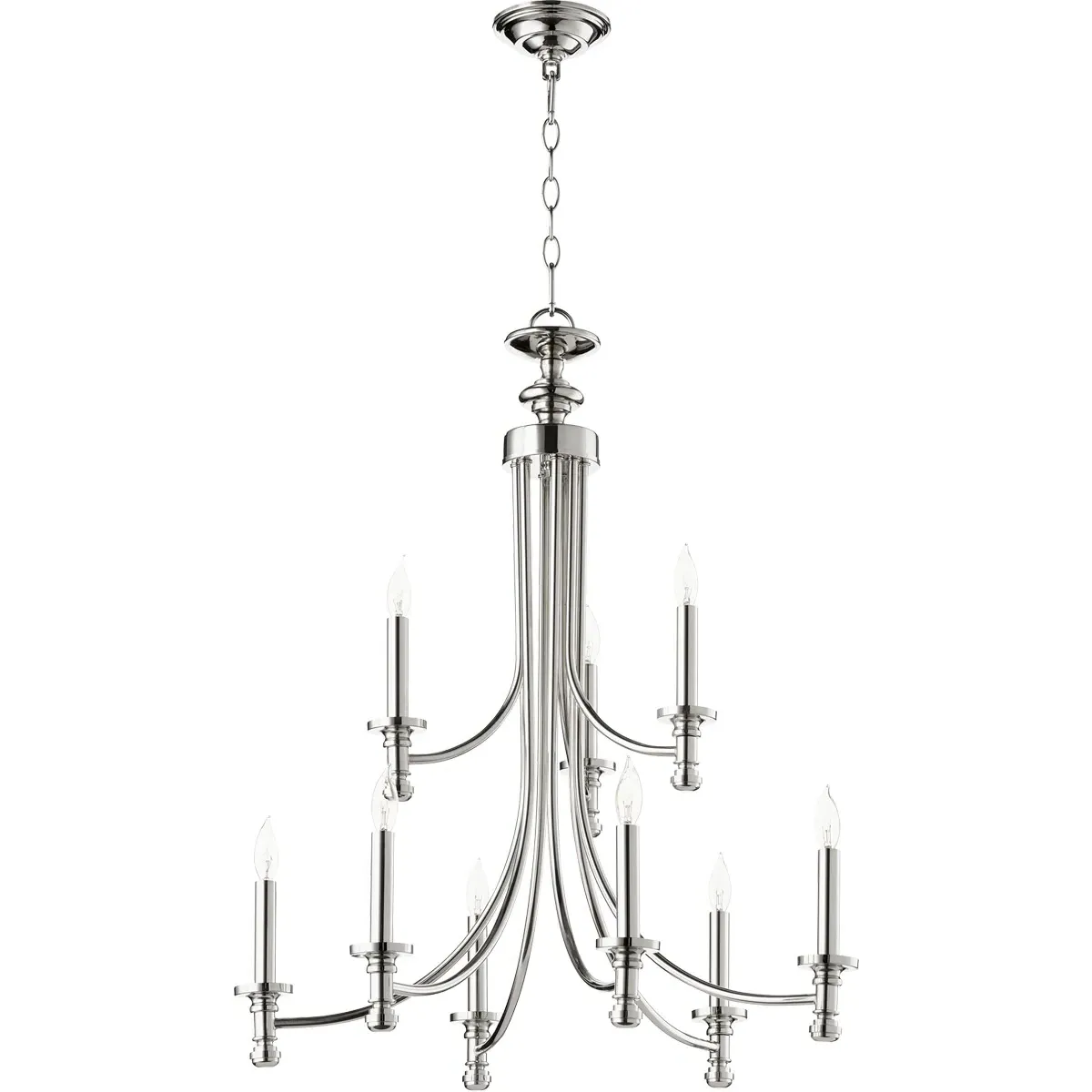 Rossington 9-Light Chandelier - Polished Nickel product
