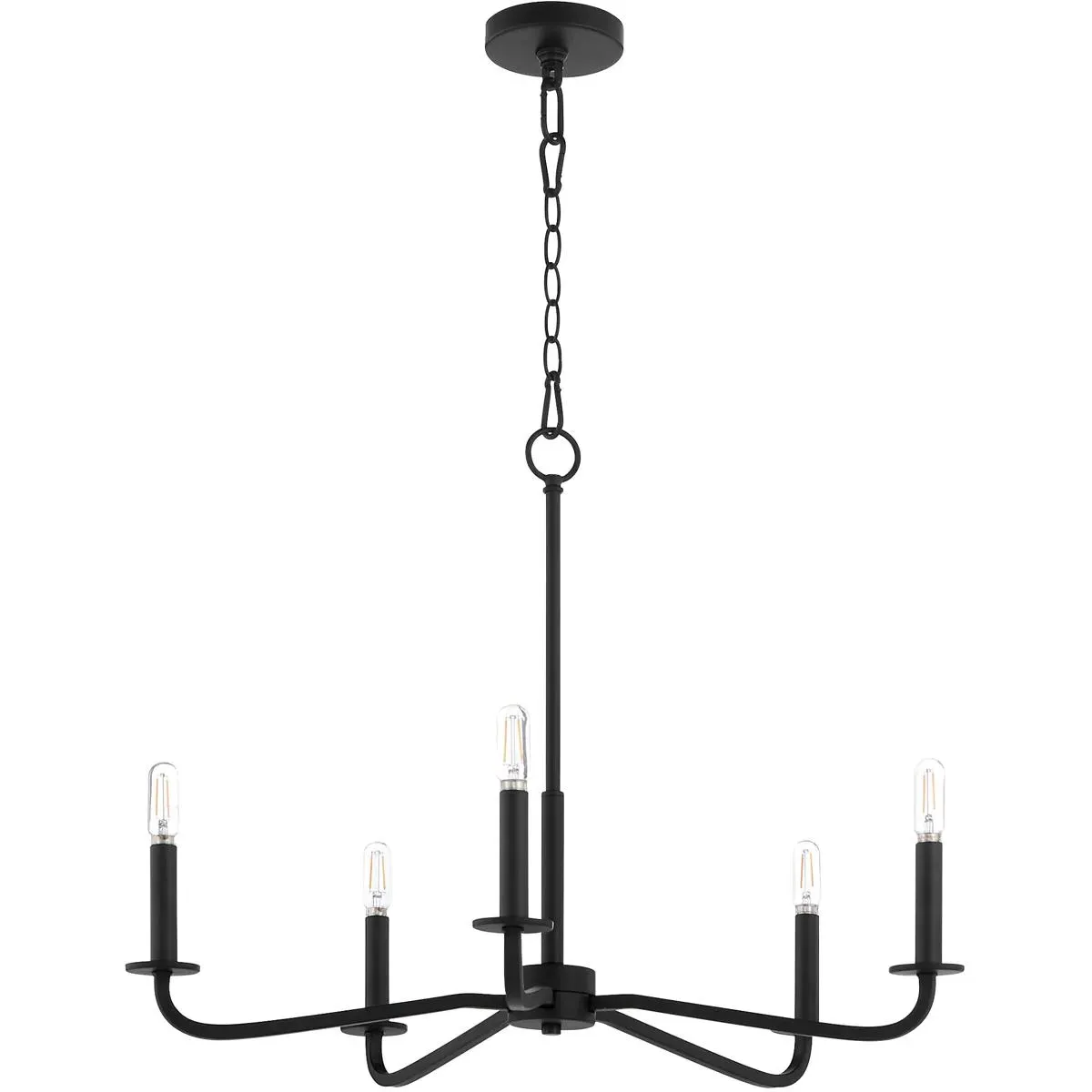 Rutherford 5-Light Chandelier - Matte Black product