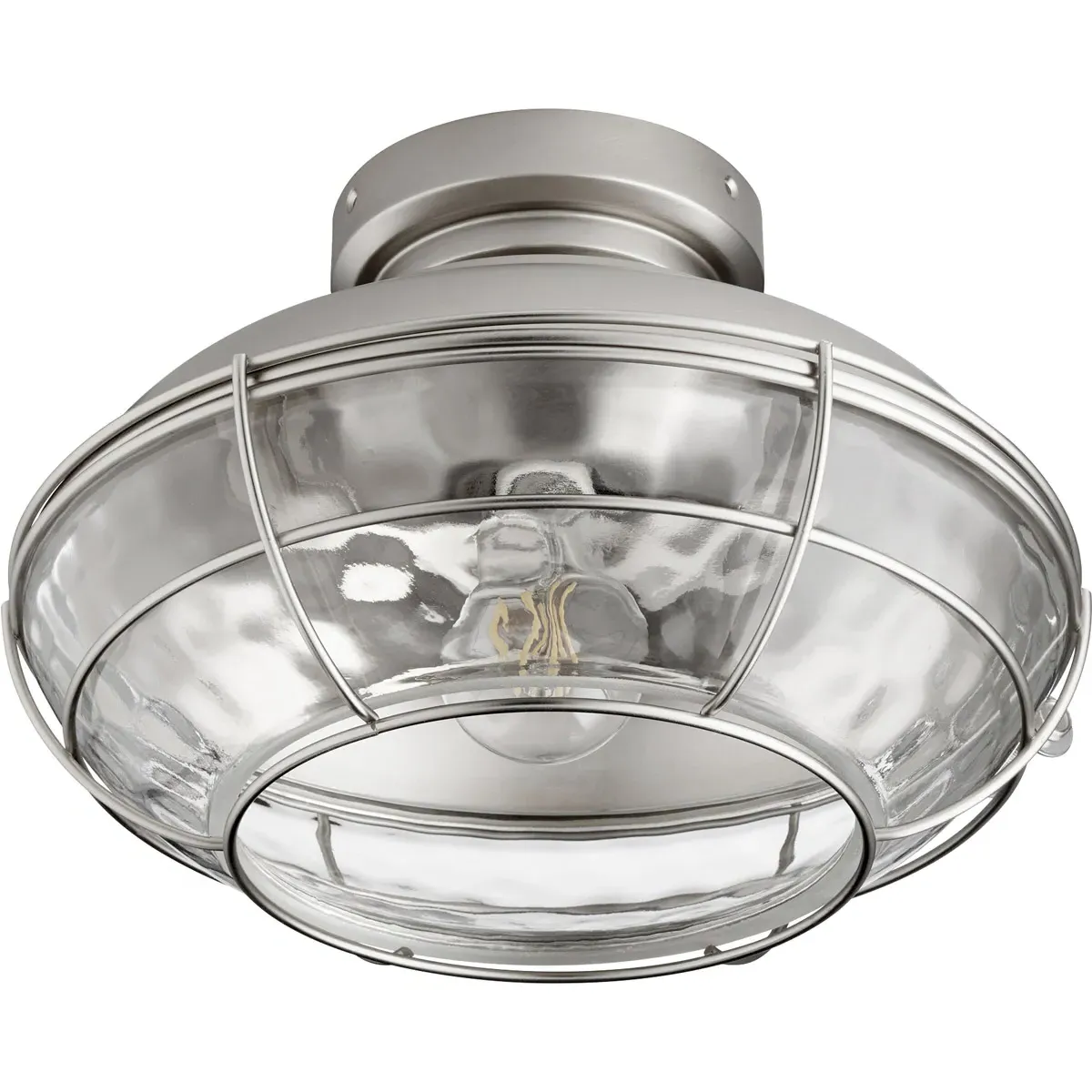 Windmill 1-Light LED Light Kit - Satin Nickel, Clear Seeded Glass product