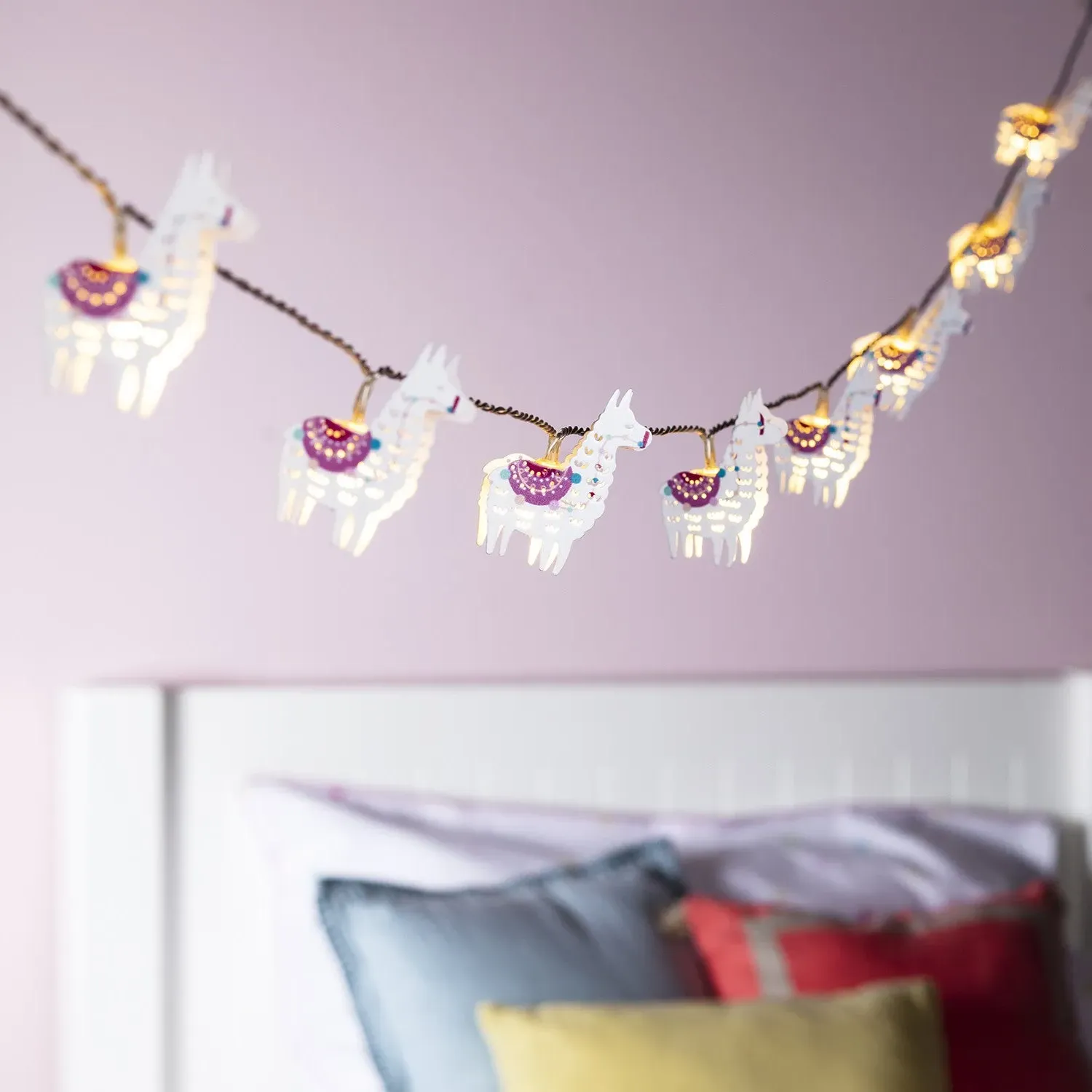 10-Light Llama Fairy Lights - Warm White, LED alternate view