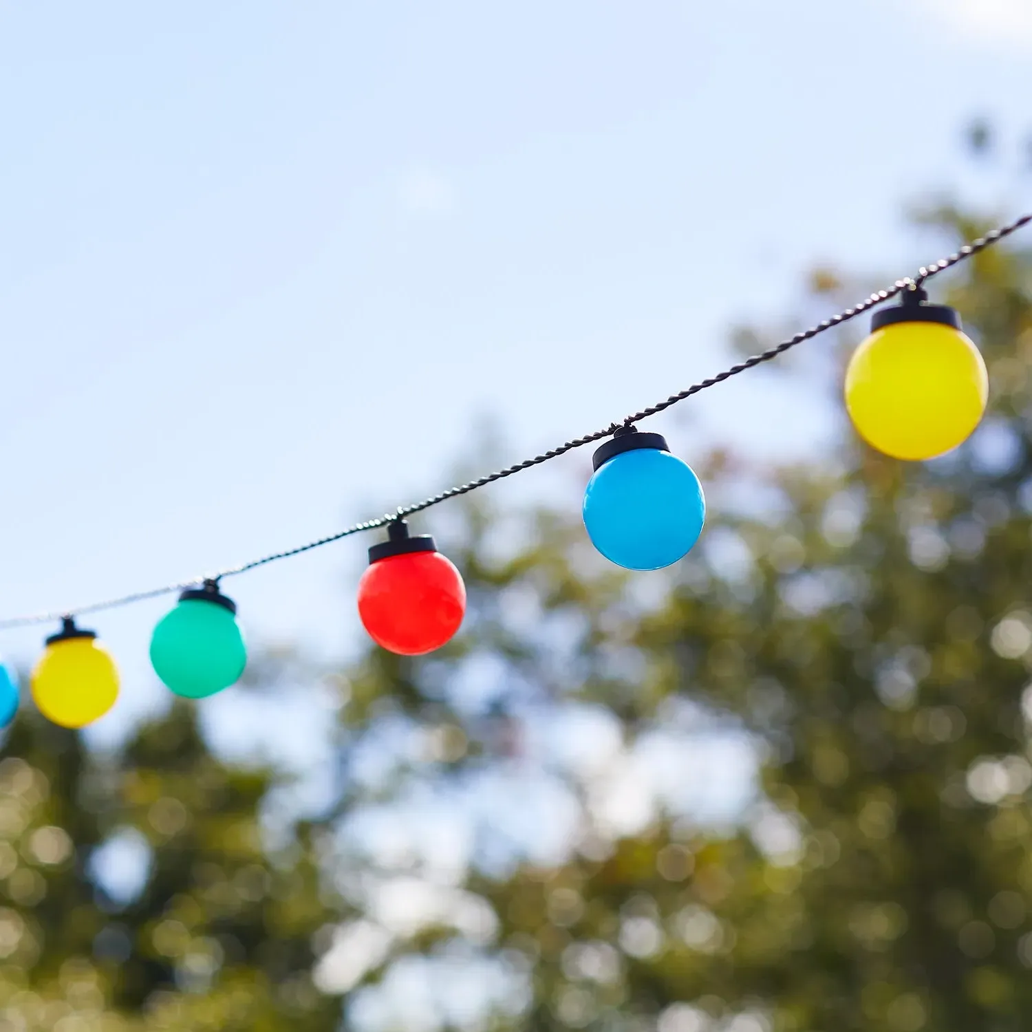 30 Plug-In Festoon Lights - Multi-Coloured, Perspex alternate view