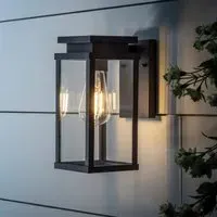 Lantern Wall Light - Black, Metal alternate view