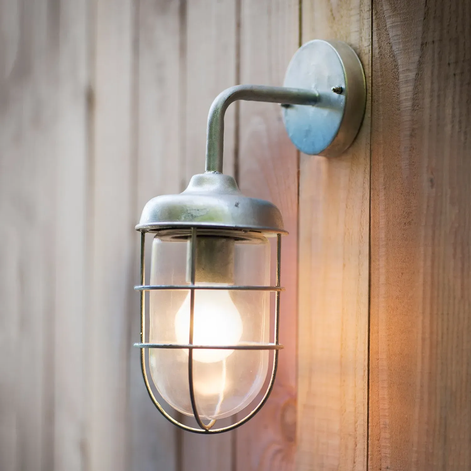 Garden Trading St Ives Harbour Outdoor Wall Light - Galvanised Steel product