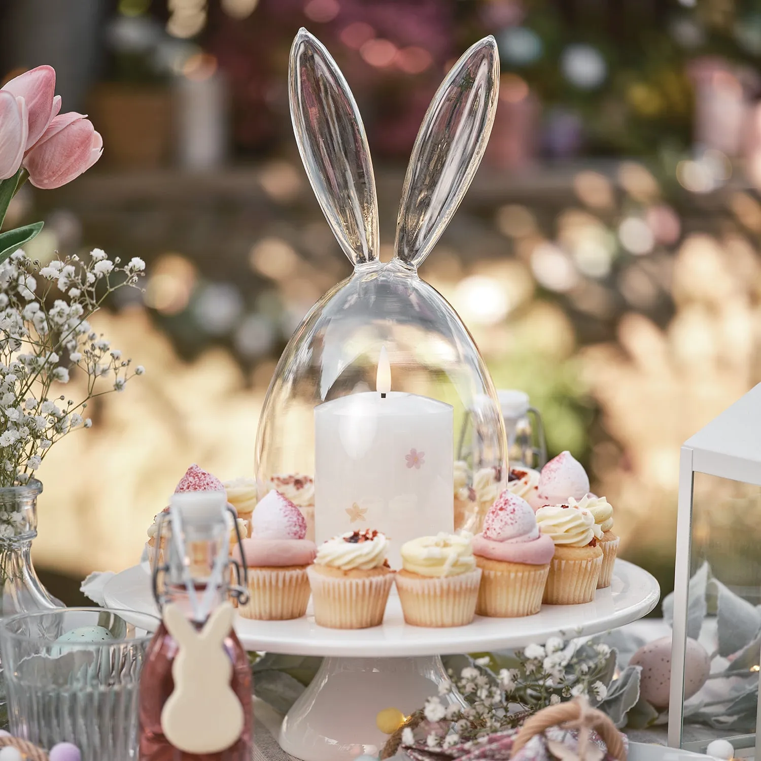 Glass Bunny Dome - Clear Glass alternate view