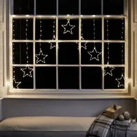 9-Star Christmas Window Light - Warm White, Metal alternate view