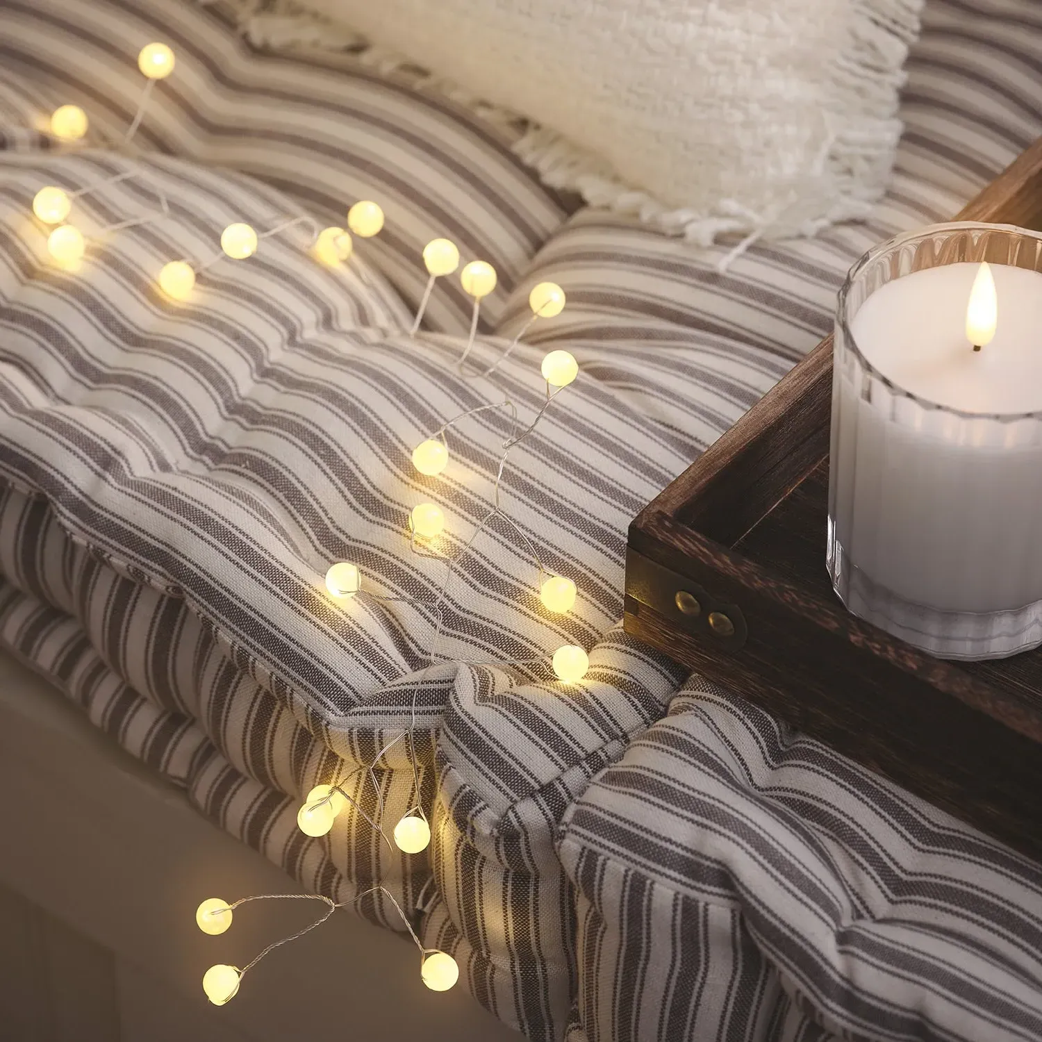 Pearl Micro LED Battery Cluster Lights - Warm White product