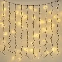 2m Curtain Lights Connectable - Warm White, Cable alternate view