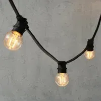 Plus Connect G60 Connectable Festoon Lights - Warm White, Black Cable alternate view