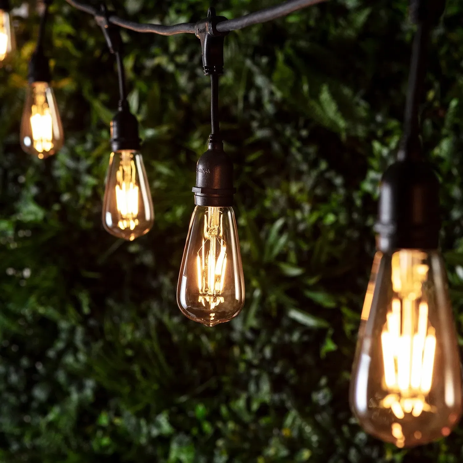 E27 LED Filament Bulb - Amber, Glass alternate view