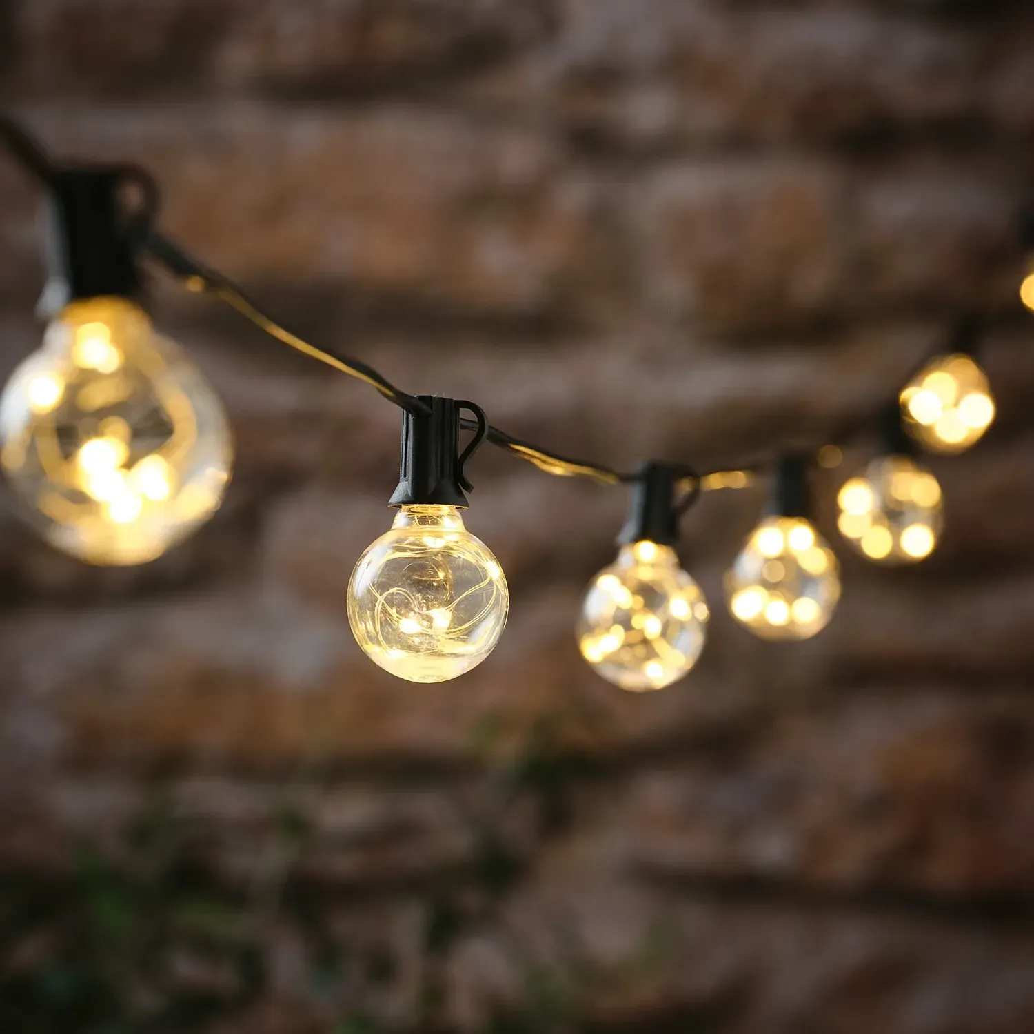 10 Globe Solar Micro Festoon Lights - Warm White product